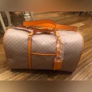 Steve Madden Large Duffle Bag Orange and grey